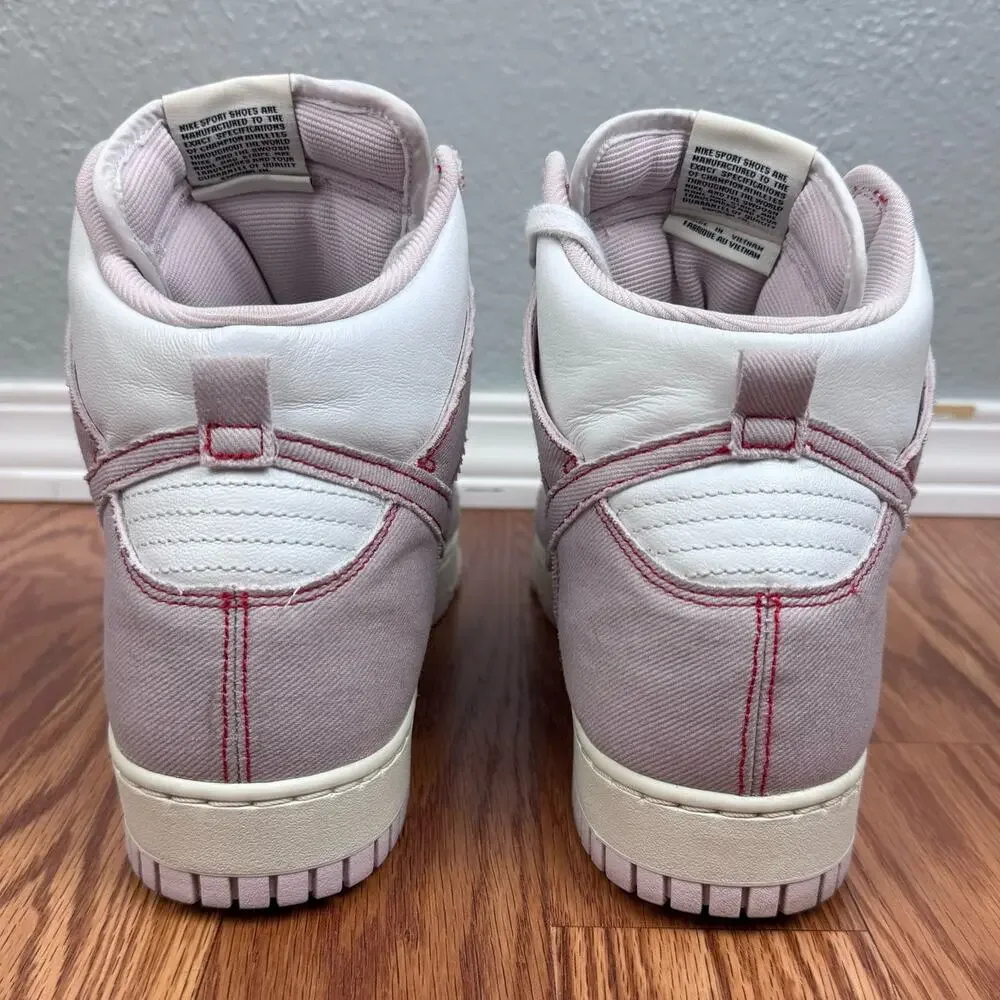 Nike Dunk High 1985 Barely Rose Denim Mens Sz12